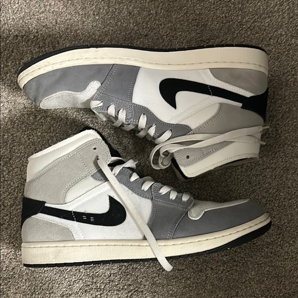 Jordan Other - Nike Air Jordan 1 Mid SE Craft Cement Grey White Black